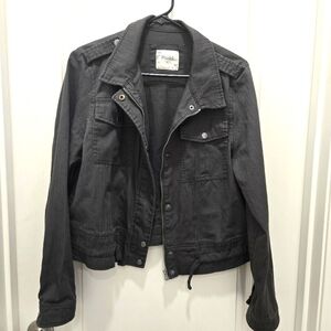 Dark Gray Denim Jacket